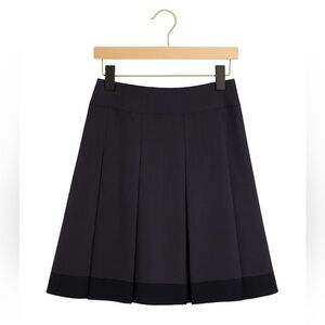 The Limited Collection Black & White Pinstripe Pleated Skirt – Size Medium